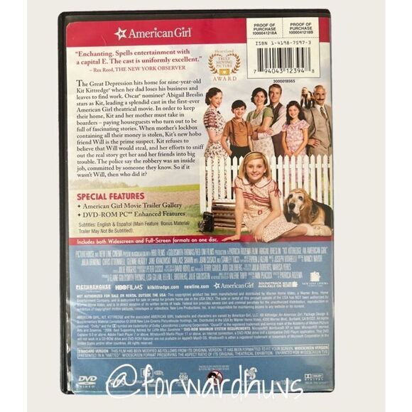 Bundle Sale 3 for $15 | American Girl Kit Kittredge | DVD - Picture 3 of 8
